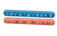 Christmas Gift Silicone Slap Wristband Full Color Printing For Unisex Children