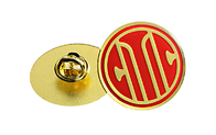 Logos injectés par insignes faits sur commande antiques circulaires de Pin en métal d'or conçus