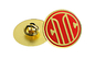 Chine Logos injectés par insignes faits sur commande antiques circulaires de Pin en métal d&#039;or conçus exportateur